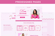 Pink Feminine Fashion Shopify Theme, a Shopify Template by Sky and Stars (Thumbnail 3 of 6)