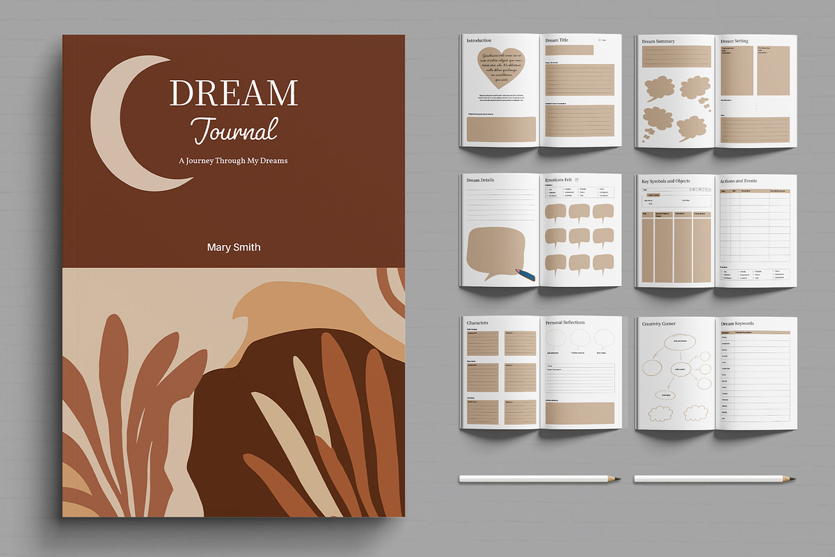 Dream Journal Template, a Print Template by MightyDesign (Photo 1 of 6)
