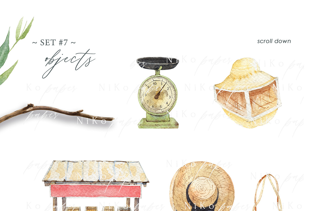 Watercolor Gardening And Farm Object, an Object Graphic by NiKO (Photo 2 of 4)