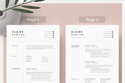 1, 2 and 3 Page Word Resume Template, a Resume Template by DemeDesign (Thumbnail 2 of 7)