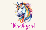 Rainbow Unicorn, an Animal Illustration by Michiru13 (Thumbnail 3 of 3)