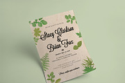 Wedding Leaves Invitation Template, an Invitation Template by Graphicfy Templates (Thumbnail 3 of 3)