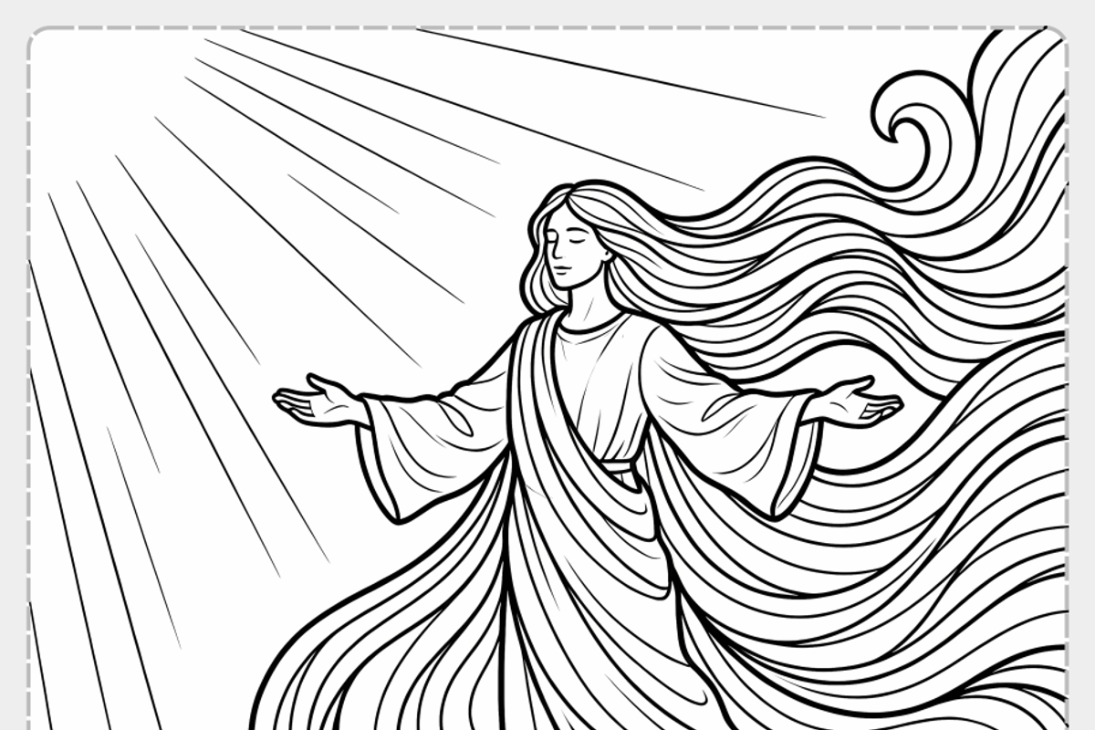 Manifestation Coloring Page, a Person Illustration by Nuvame Arts & Designs (Photo 14 of 27)