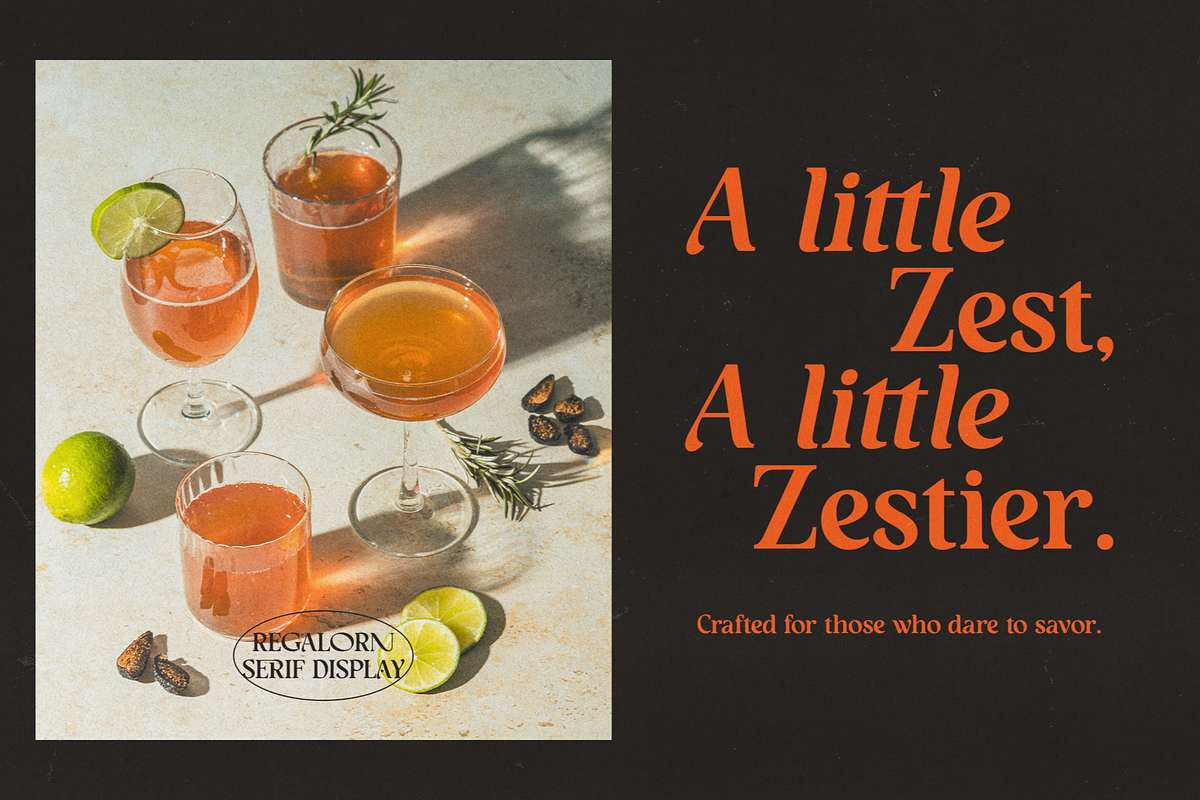 Regalorn - Elegant Serif Display, a Serif Font by Shapespired Design (Photo 15 of 20)