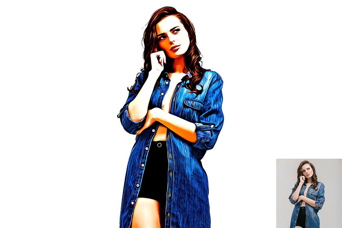 Master Vectorize Effect Ps Action, an Action Add-On by Studio Retouch (Photo 3 of 11)
