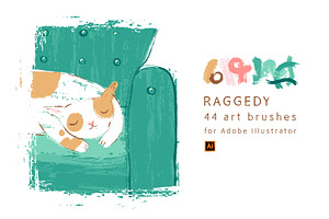 Raggedy Brushes for Illustrator