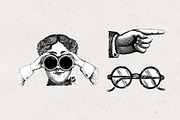 Black & White Steampunk Clip Art, a Transportation Illustration by Patterns for Dessert (Thumbnail 2 of 7)