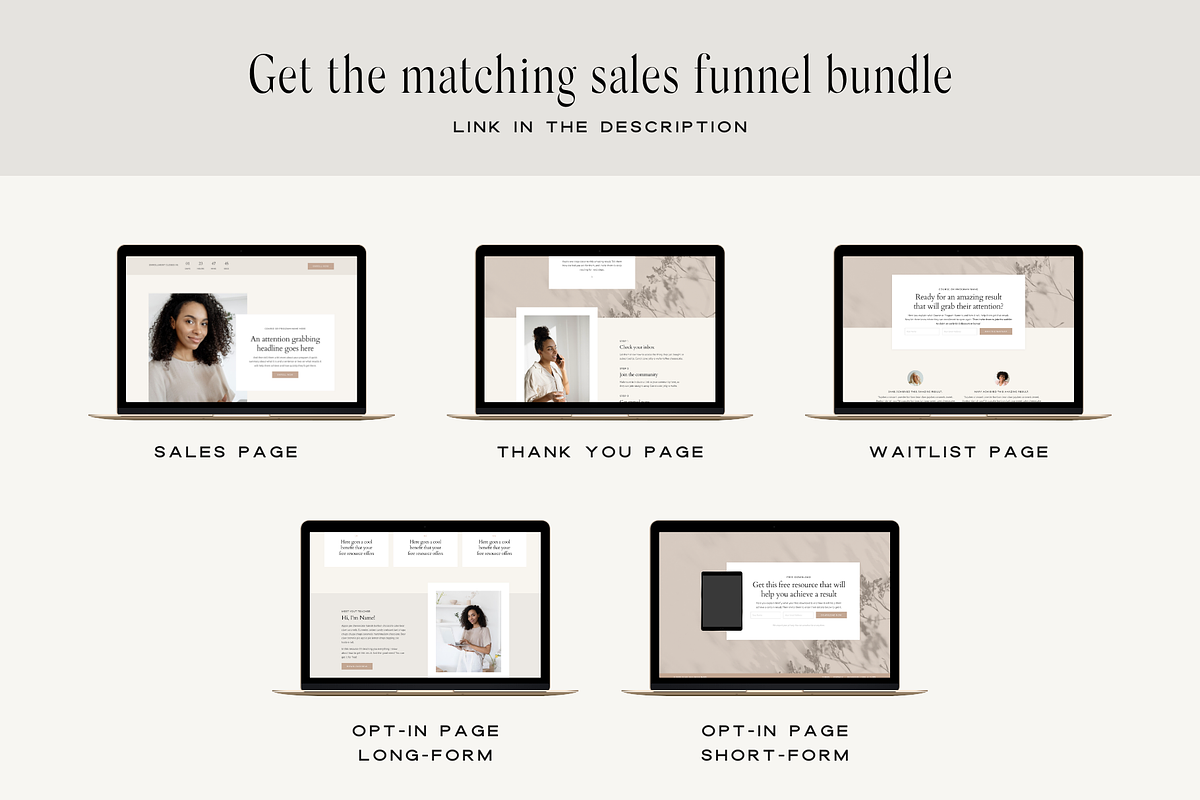 Kajabi Template Webinar Bundle, a Landing Page Template by Pixel & Flow (Photo 10 of 10)