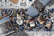 Winter Doodle Big Pack, a Decorative Illustration by BALABOLKA (Thumbnail 6 of 12)