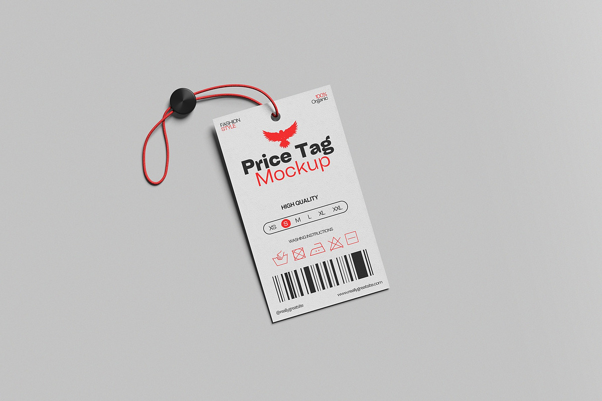 Price Tag Mockup, a Merchandise Mockup by hokagata (Photo 2 of 5)