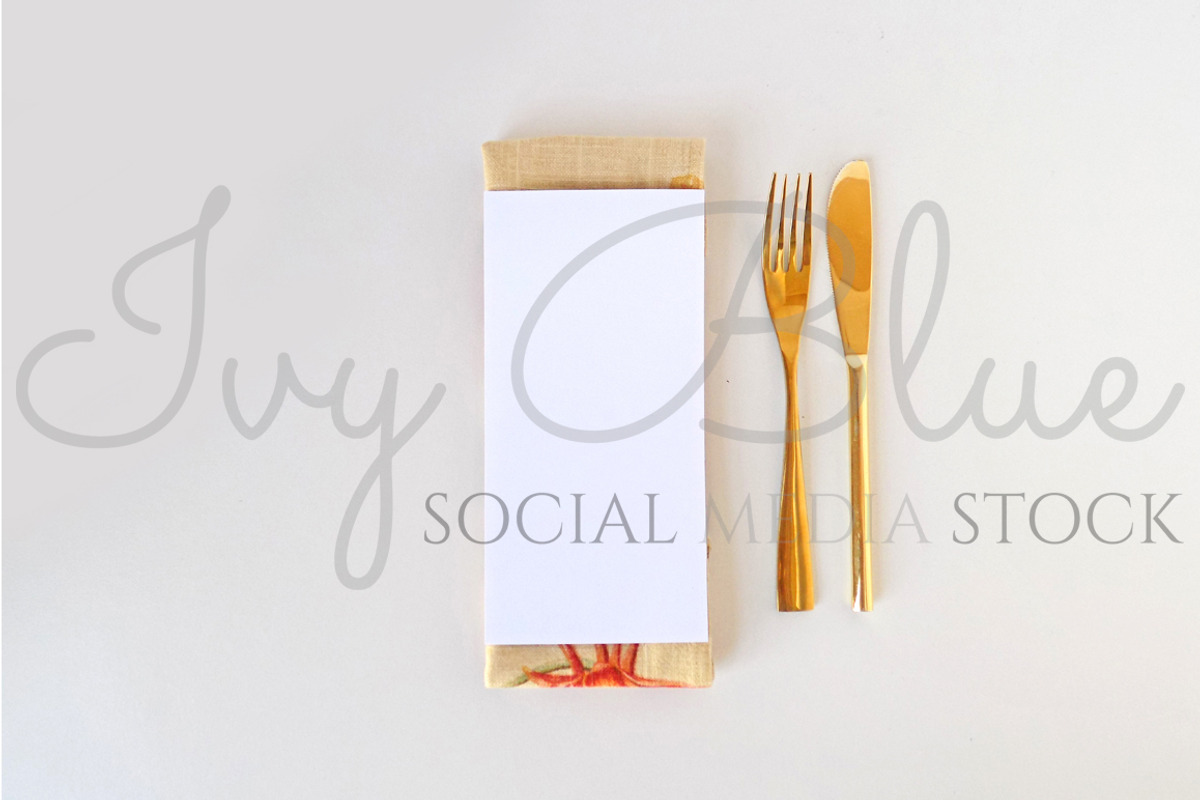 Floral Dinner Collection - 7, a Print Template by Ivy Blue