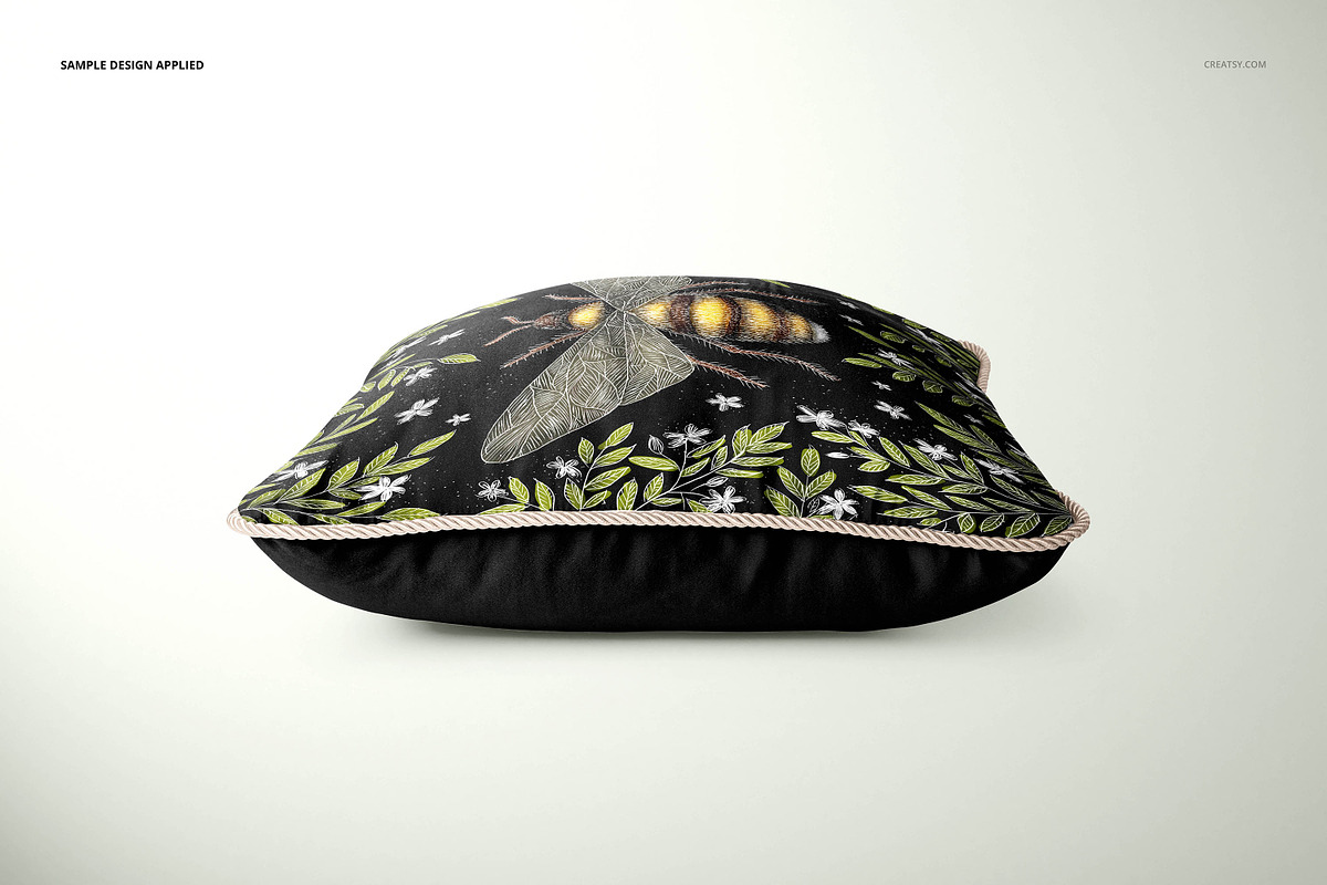 Silk Cushion with Braid Mockup Set, a Product Mockup by creatsy5 (Photo 6 of 20)