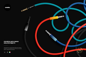 Colorful Jack Cables Isolated Object, an Object Graphic by creatsy5