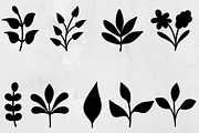 Wild Plants Silhouette SVG, a Decorative Illustration by newminddesign (Thumbnail 1 of 3)