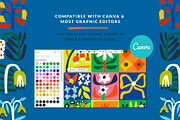 Bloom Blocks Naive Floral Clipart, a Decorative Illustration by Olia (Thumbnail 2 of 25)