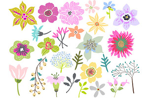 Beautiful Flowers Clip Art 26 Vector
