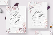 Minimalist Wedding Invitation Set, an Invitation Template by Theme Weavers (Thumbnail 2 of 5)