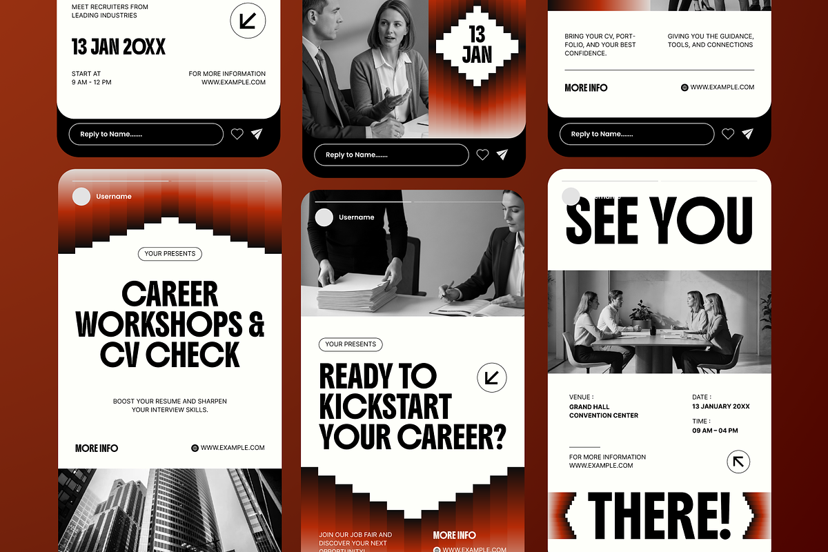 Job Fair Instagram Story, a Social Media Template by Annora Studio (Photo 4 of 6)
