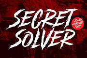 Secret Solver - Scary Horror Font, a Handwritten Font by HanzelSpace Studio (Thumbnail 1 of 7)