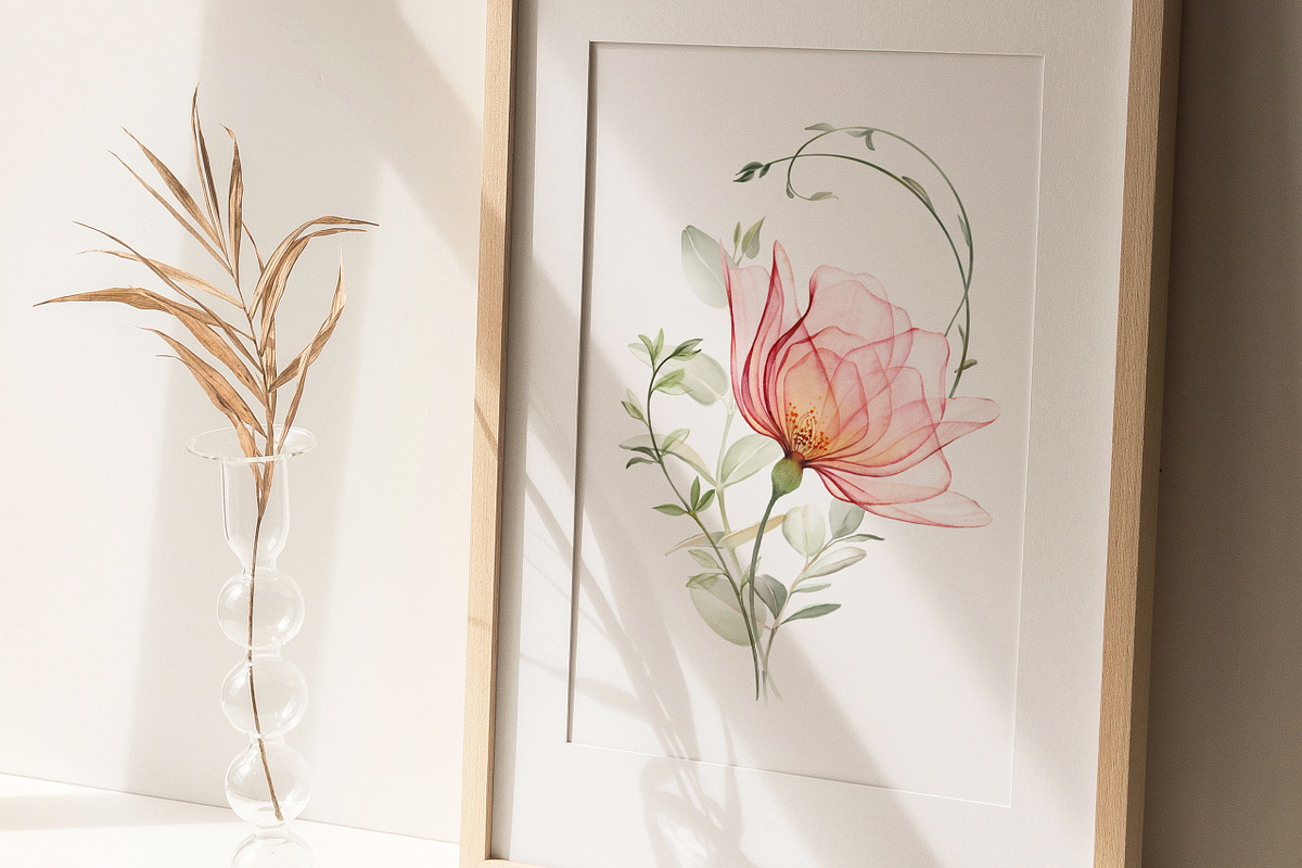 Transparent Blush Garden Watercolor, an Illustration by Akvarelldesign (Photo 4 of 10)