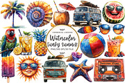Funky Summer Clipart, an Illustration by OK Design (Thumbnail 1 of 5)