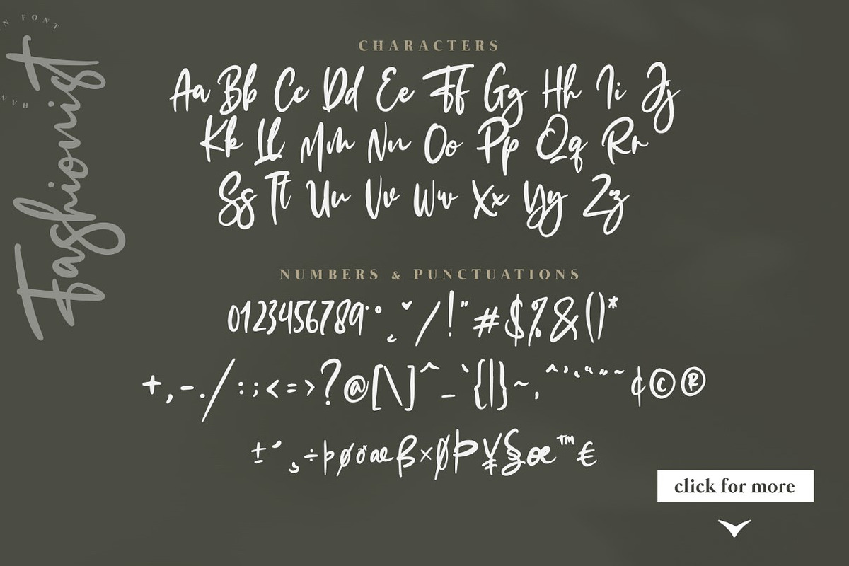 The Fashionist + Extras, a Script Font by Masanis (Photo 16 of 20)