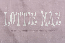Lottie Mae Retro Display Font