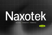 Naxotek (Variable), a Sans Serif Font by Fontastic (Thumbnail 1 of 13)