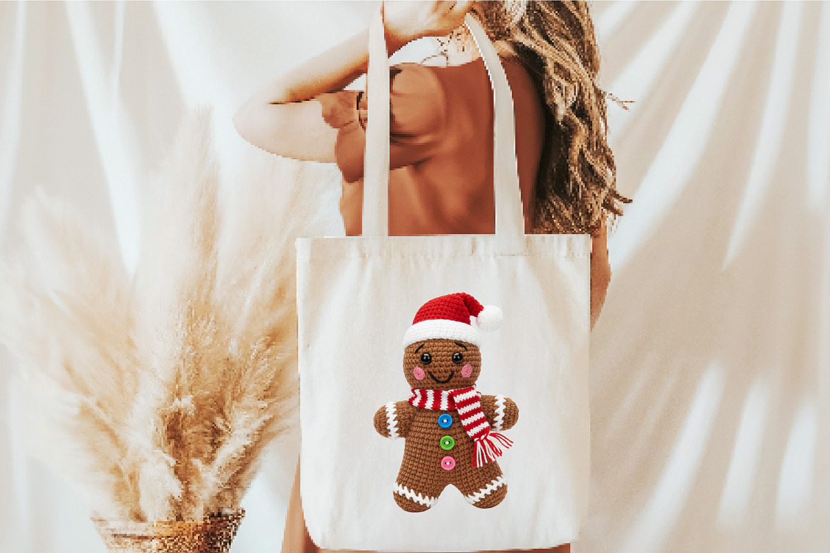 Faux Yarn Christmas Gingerbread Man, an Illustration by Dream Creation (Photo 3 of 5)