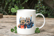 Funny Summer Old Couple Clipart, an Illustration by RobertsArt (Thumbnail 7 of 7)