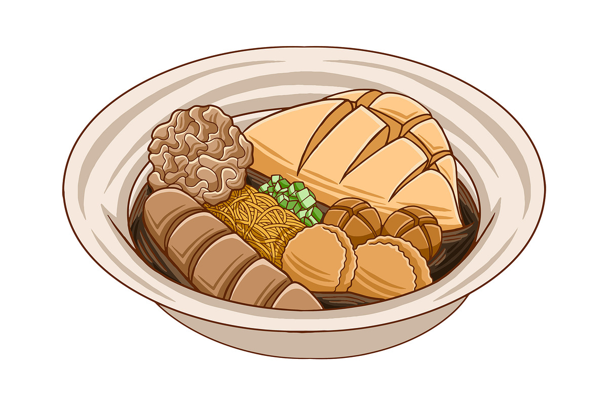 Pempek from Palembang, Indonesia, a Food Illustration by MEDZ (Photo 3 of 3)
