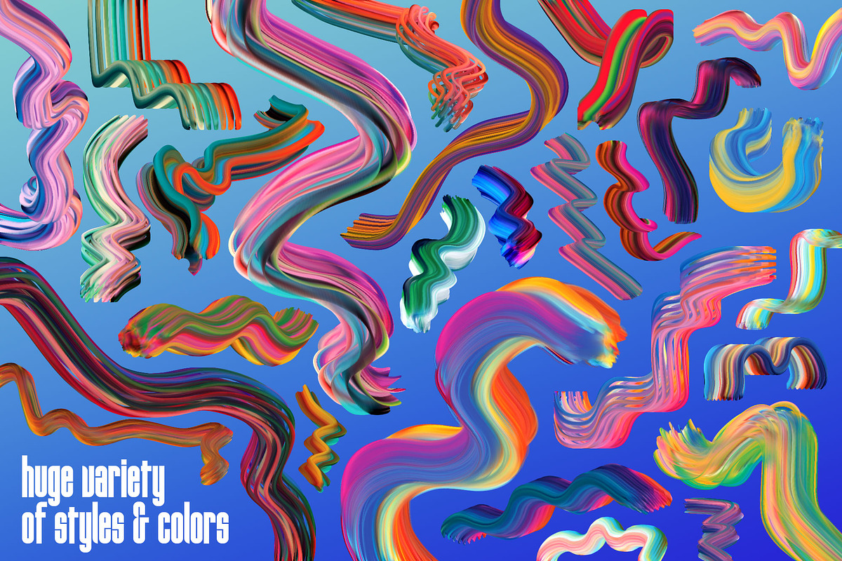Mixer: Multicolor Photoshop Brushes, a Brush Add-On by Chroma Supply (Photo 6 of 19)