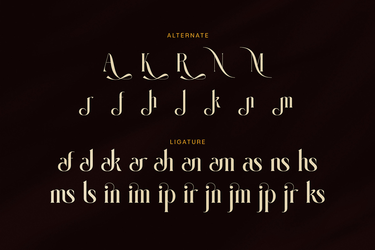 Kamsiah Elegant Serif Font, a Serif Font by Graphicxell (Photo 8 of 8)