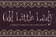 Odd Little Lady Quirky Serif Font, a Serif Font by The October Creative (Thumbnail 1 of 8)