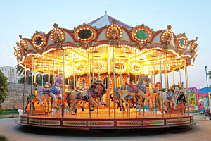 Vintage carousel stock photo containing carousel and amusement