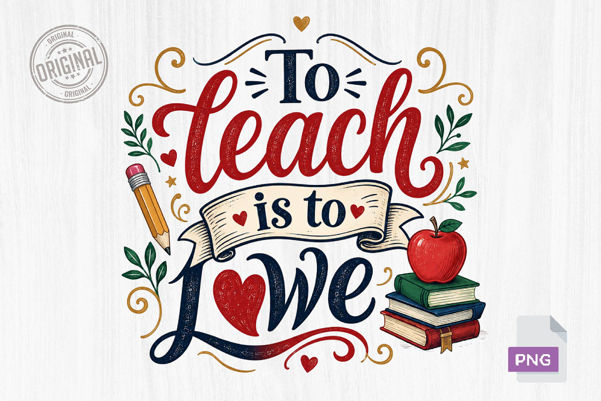 Teacher PNG Bundle, Back to School, a Seasonal Illustration by CreationArt (Photo 8 of 8)