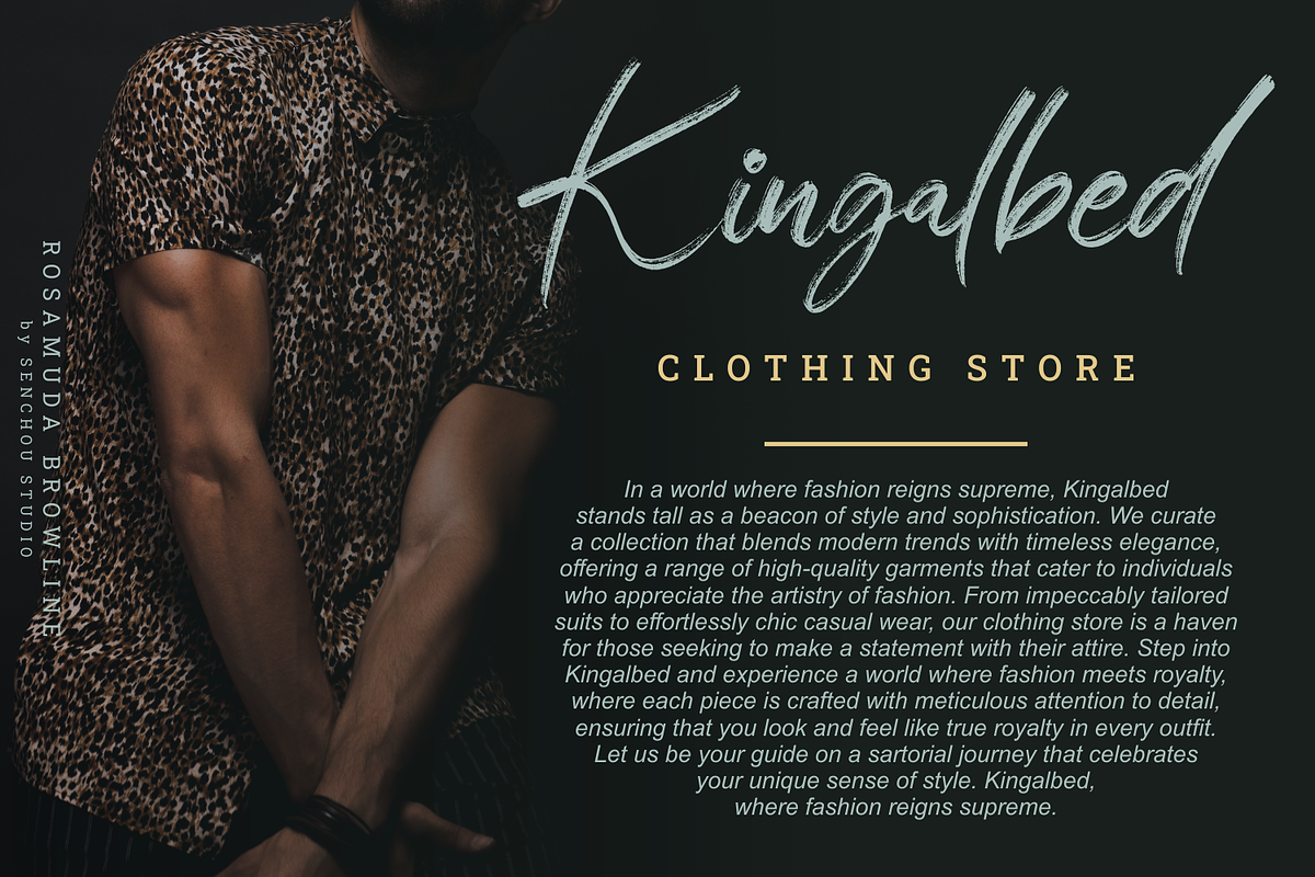 Rosamuda Browline, a Script Font by Creative Keelik (Photo 4 of 9)