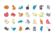 Meowers Icons and Seamless Pattern, a Pattern Graphic by Iconka (Thumbnail 9 of 9)