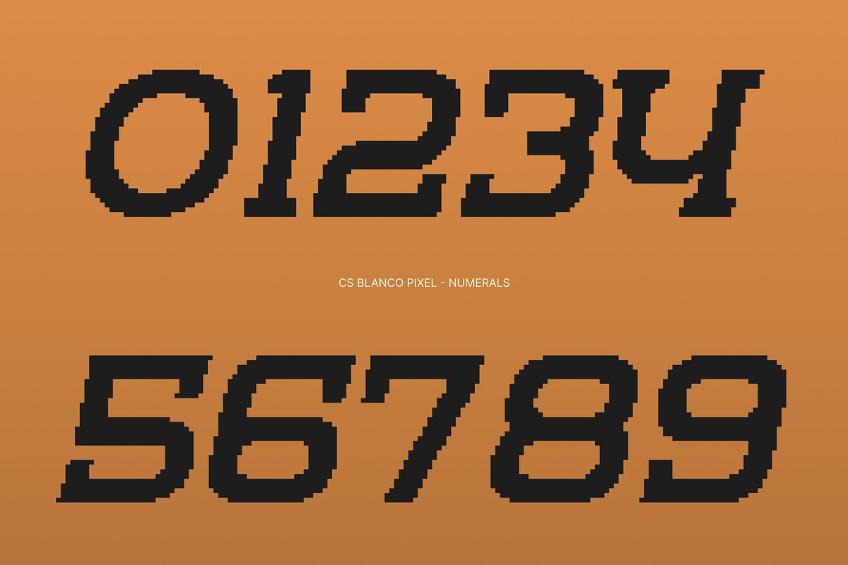 CS Blanco Pixel, a Slab Serif Font by Craft Supply Co. (Photo 3 of 8)