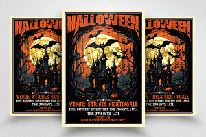 Halloween Poster Design, a Social Media Template by Design Up