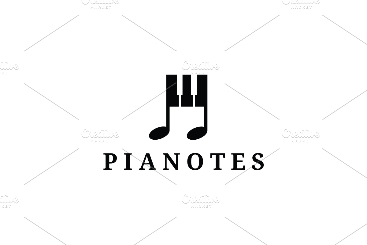 Piano Keys Music Note Logo Design, a Branding & Logo Template by yopie (Photo 2 of 2)
