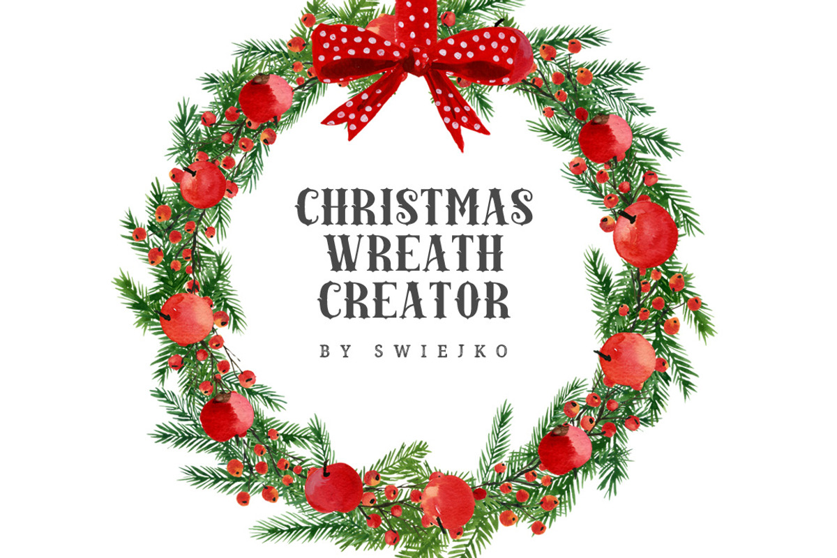Christmas Wreath Creator, a Decorative Illustration by swiejko (Photo 1 of 3)
