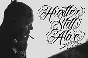 Hustler | Tattoo Style, a Script Font by Muntab_Art (Thumbnail 3 of 8)