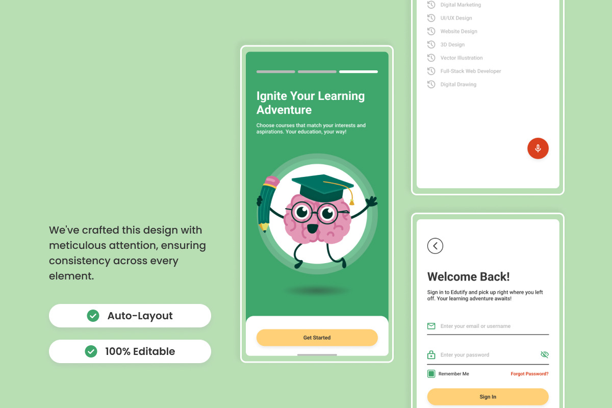 Edutify - Online Education Mobile Ap, an App Template by twinstd (Photo 4 of 5)