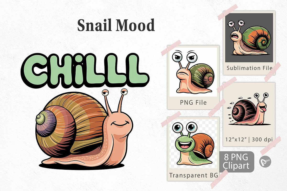 Snail Mood, a Graphic by Artnoy (Photo 1 of 5)