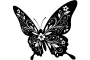 Beautiful Butterfly Silhouette, an Object Graphic by Designer_Momina (Thumbnail 7 of 20)