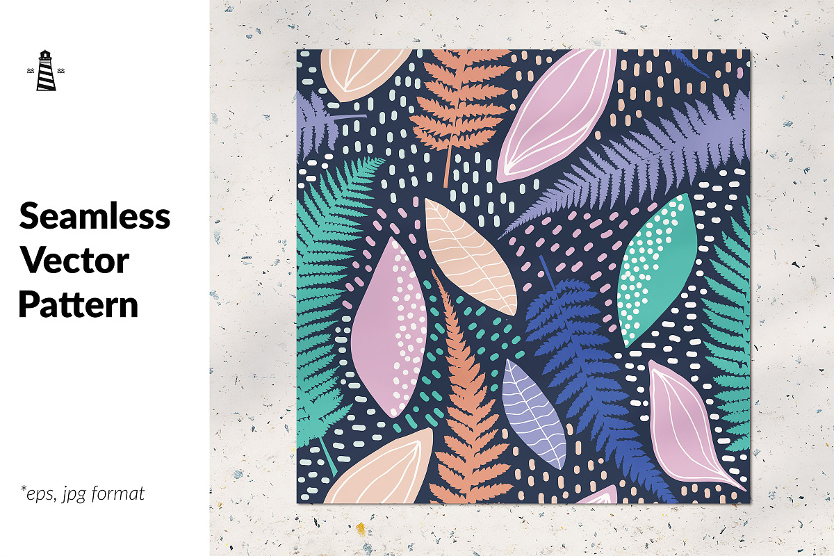 Botanical seamless pattern, a Pattern Graphic by Norse Studio