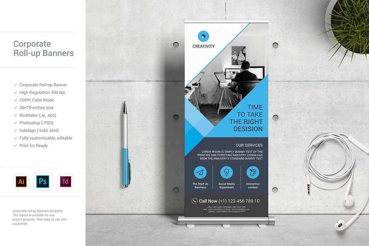Corporate Roll-up Banner, a Marketing Template by Brochure-Market (Photo 3 of 4)