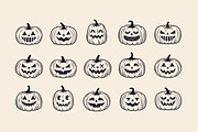 Halloween Pumpkins clipart, an Object Graphic by DenysHolovatiuk (Thumbnail 4 of 8)
