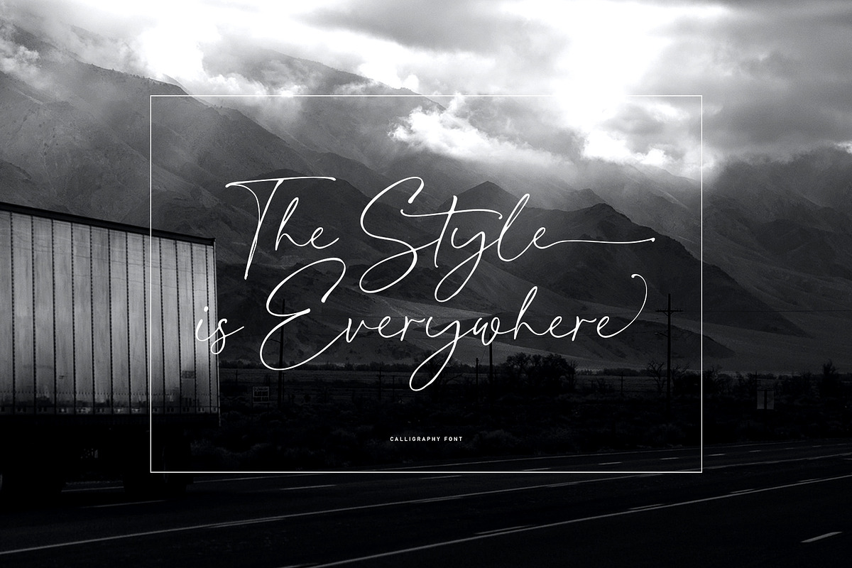 Rettgaros Script, a Script Font by Realtype (Photo 8 of 12)